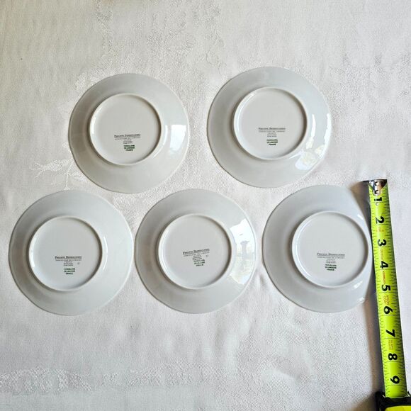 Philippe Deshoulieres DE LIMOGES FRANCE Appetizer Plate x5 5.75 Diameter Plates - Picture 2 of 7